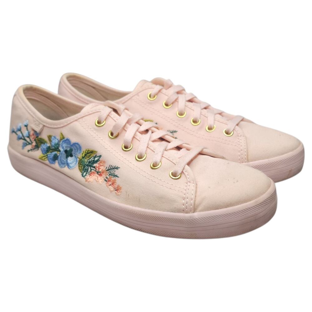 Keds X Rifle Paper Co. Women's Shoes Sneakers Size 8.5 Pink Casual WF59683